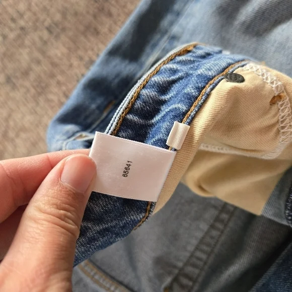 Rag & Bone Rosa Mid-Rise Boyfriend Jeans Holes Jonas Blue Denim Wash Button Fly - Picture 5 of 9